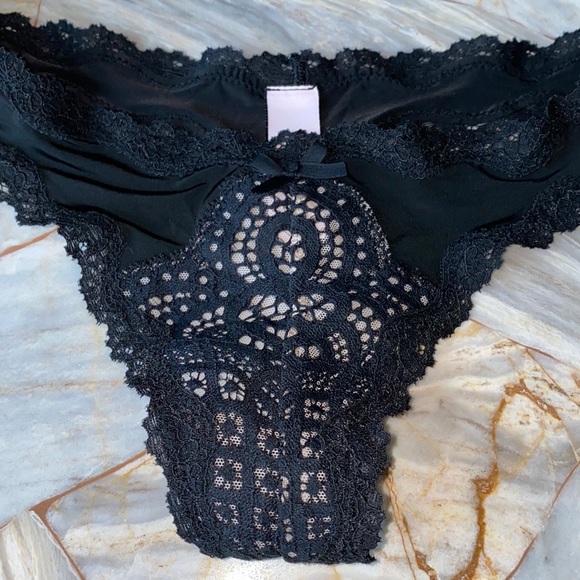 Victoria's Secret Very Sexy Panties Bikini Lace Mesh Panty Thong Small - Picture 4 of 10